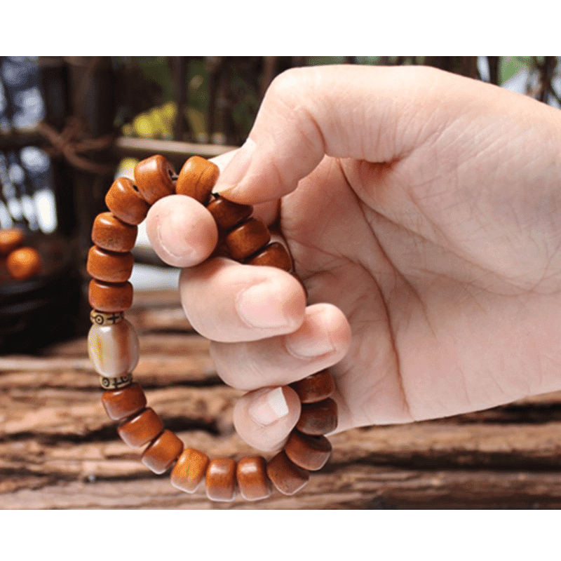 Tibetan Guardian Spirit Natural Yak Bone Bracelet - Image 4