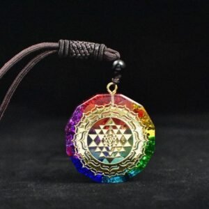 Chakra Orgonite Necklace - Balances Orgonite Material & EMF