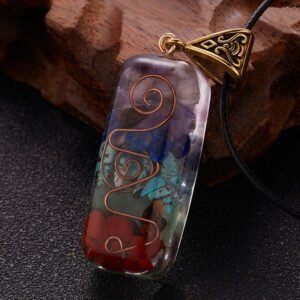 7 Chakra Orgone Necklace - Wellness Lifestyle & EMF Protection