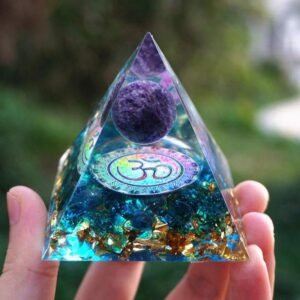 Amethyst Orgonite Pyramid - Orgonite Material Generator