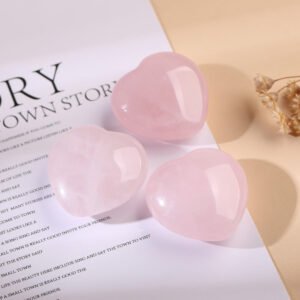 Rose Quartz Heart-Shaped Love Crystals - Love & Romance