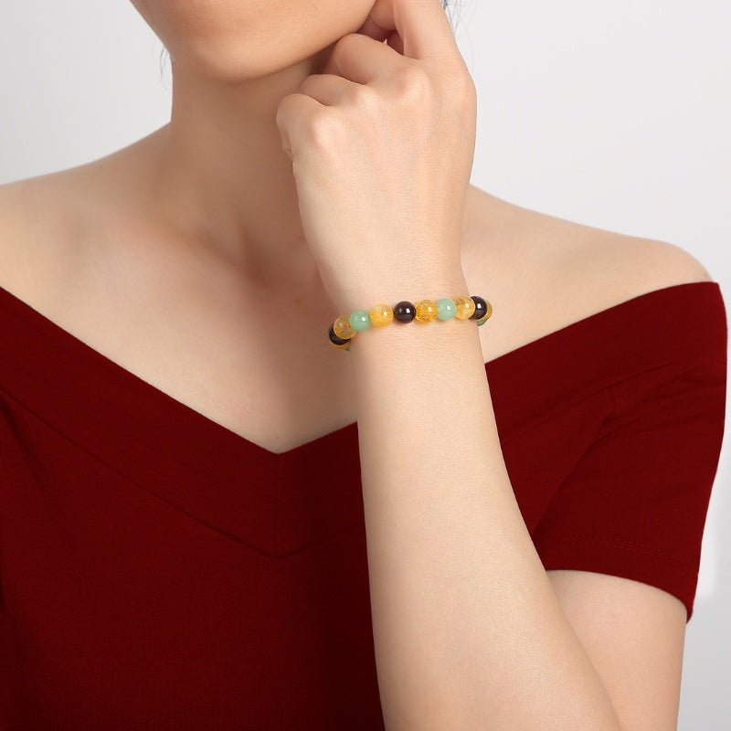 Triple Success Bracelet – Citrine, Aventurine, Garnet - Image 5