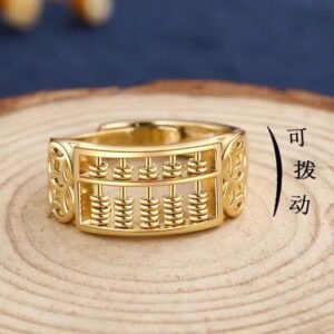 Asian-Style Abacus Wealth Ring
